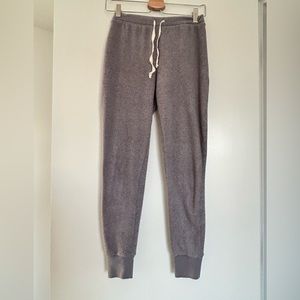 DKNY Gray Fleece Joggers with Drawstring Waist